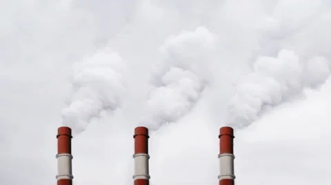 Chimneys with smoke Stock Footage 67674407