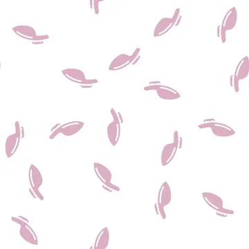 Chin rest glyph vector seamless pattern black 库存插图