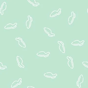 Chin rest line vector seamless pattern black Stock Illustration