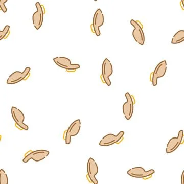 Chin rest vector seamless pattern Illustrazione stock