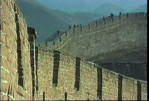 China 1992 Dramatic shot Great Wall Stock Footage 274288