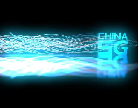 China 5G network technology, data transmission Stock Illustration