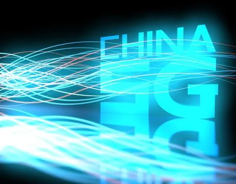 China 5G network technology, data transmission Stock Illustration