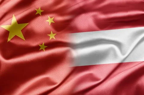 China and austria Stock Illustration