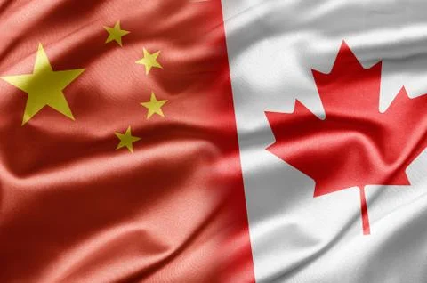 China and canada Stock Illustration