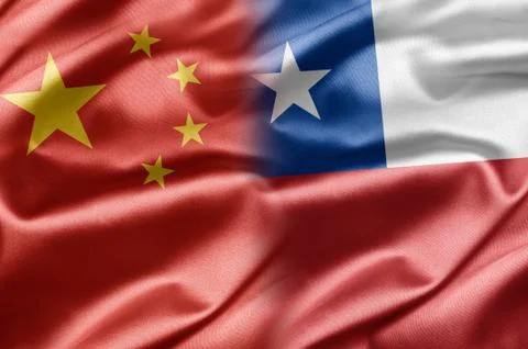 China and chile Stock Illustration