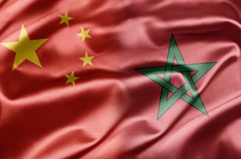 China and morocco Illustrazione stock