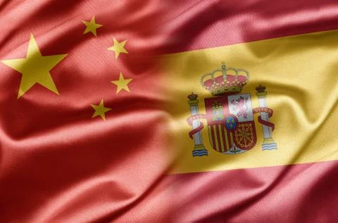 China and spain Stock Illustration