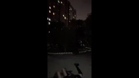China: A Backfire Backflip Attempt Stock Footage 320601115