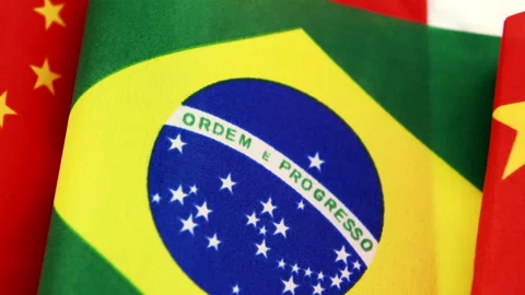 A China, Brazil relations concept. Stock Footage 317552479
