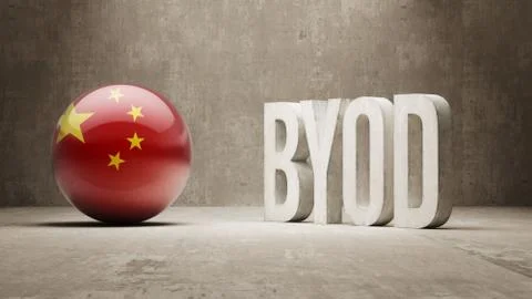 China. Byod  Concept Stock Illustration