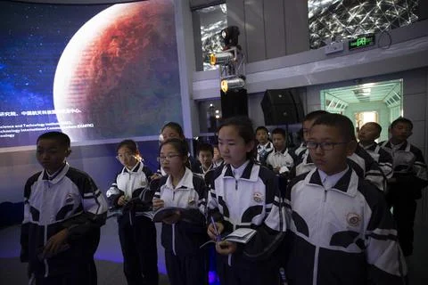 China C-Space Project Mars Simulation Base opens, Jinchang - 17 Apr 2019 Stock Photos