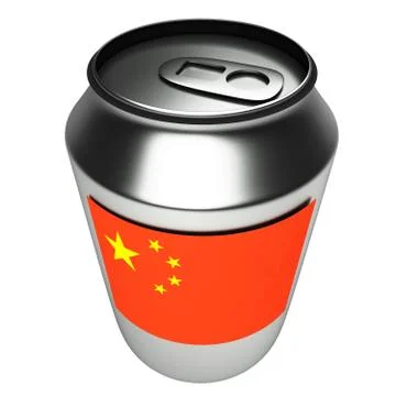China Can Ilustração Stock