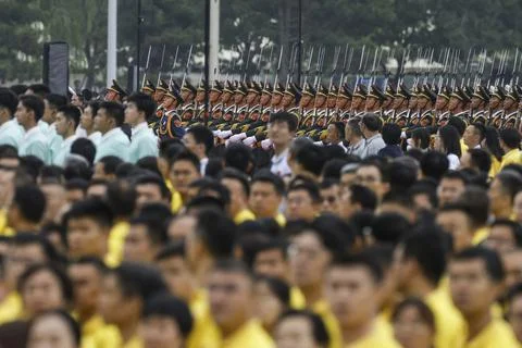 China celebrates 100th founding anniversary of the Chinese Communist Party, Beij Stock Photos