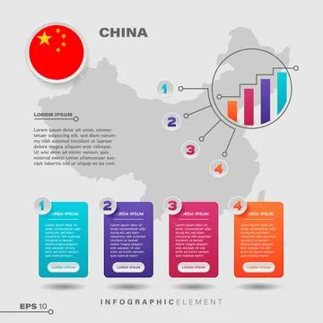 China Chart Infographic Element Stock Illustration