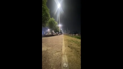 China: Child bumps into post and falls after firecracker ignites in Sichu... Stock-Footage 331508947