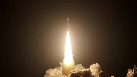 China: China successfully launches test satellite for satellite internet ... Stock Footage 332613573