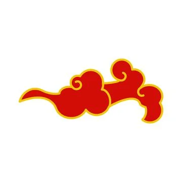 China chinese cloud cartoon vector illustration Stock Illustration