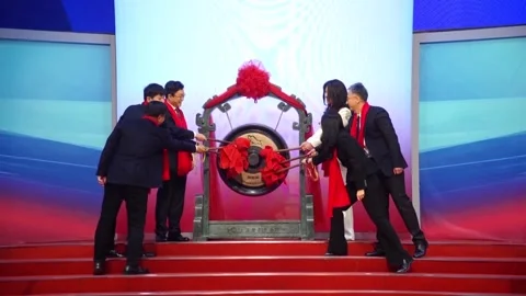China: Chinese GPU developer sees stock price surge on market debut Stock Footage 322820906