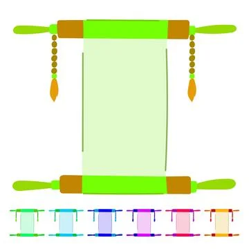China chinese scroll vector cartoon graphic Stock Illustration