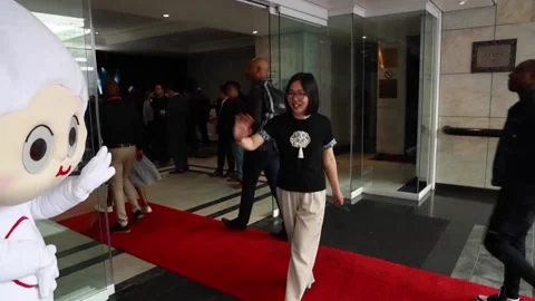 China: Chinese tech giant Huawei hosts first cloud summit in South Africa Stock Footage 289634049