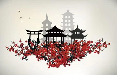 China city Stock Illustration