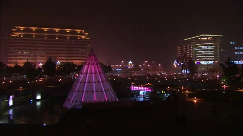 China City Traffic Stock Footage 131209344