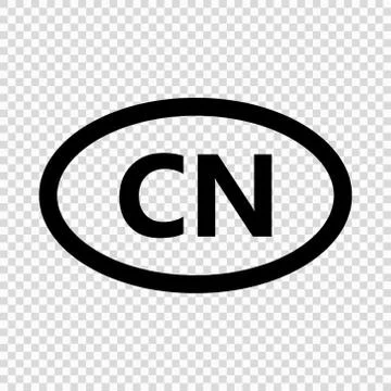 China code symbol. short country name. Domain name Stock-Illustration