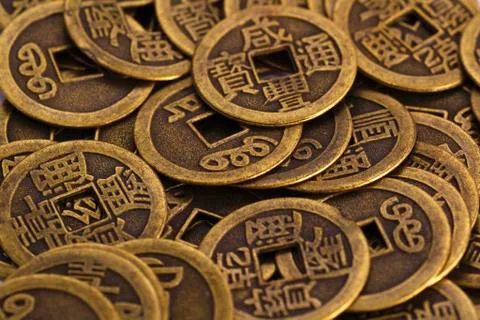 China coins Stock Photos