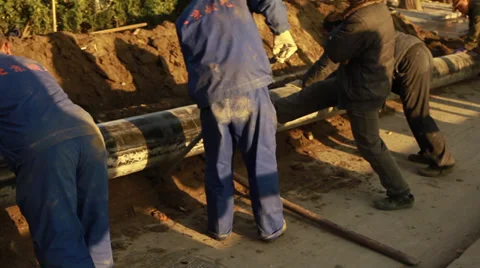 China construction workers Stock Footage 33332142