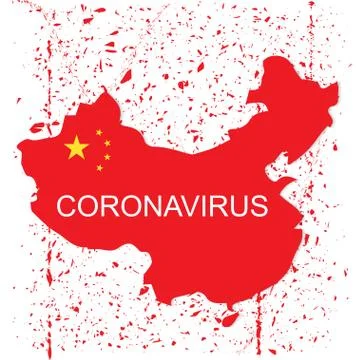 China coronavirus concept Stock Illustration