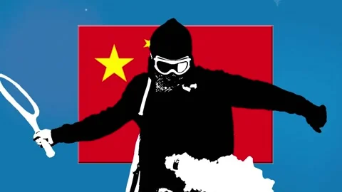 China covid zero, lockdown protests. Coronavirus danger and civil protest Stock Footage 225324796