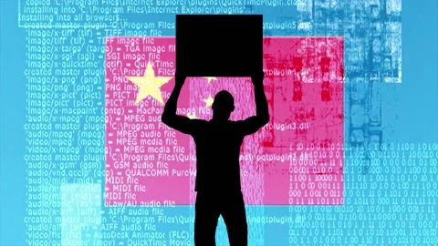 China covid zero, lockdown protests. Coronavirus danger and civil protest Stock Footage 225325181