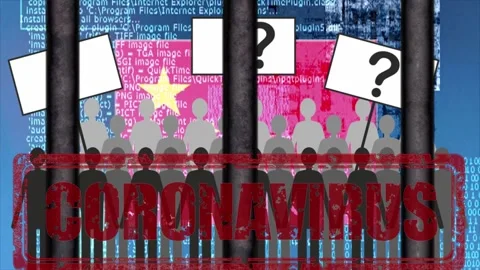 China covid zero, lockdown protests. Coronavirus danger and civil protest Stock Footage 225325203