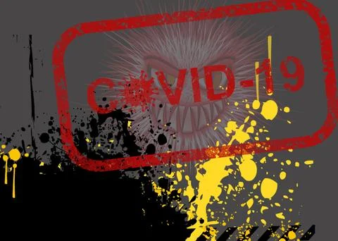 China covid zero, lockdown protests. Coronavirus danger and civil protest Stock Illustration