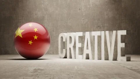 China. Creative  Concept Stock Illustration