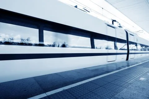 China d high-speed train... Stock Photos