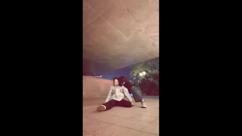 China: Dance Move Ends in Splits Video stock 323059871