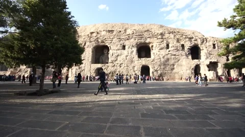 China Datong Yungang Grottoes 13 Stock Video Pond5