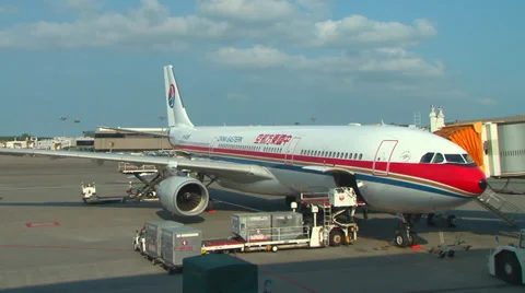 China Eastern Airplane Stock Footage 30590878