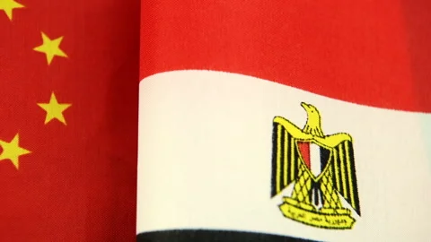 A China, Egypt relations concept. Stock Footage 317552287