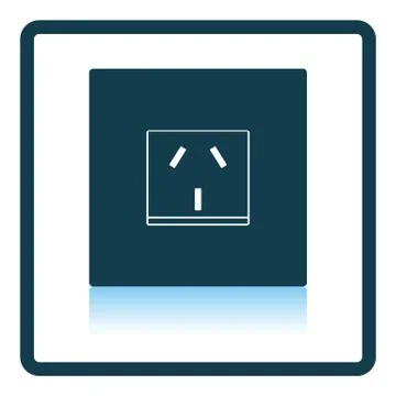 China electrical socket icon Stock Illustration