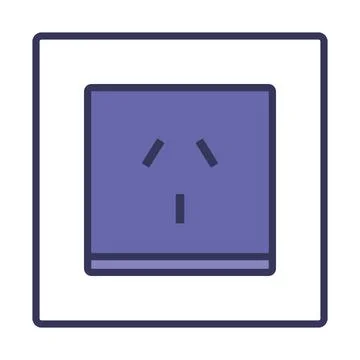 China Electrical Socket Icon Stock Illustration