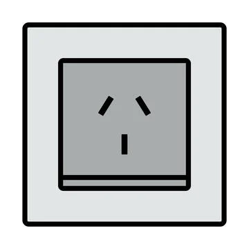 China Electrical Socket Icon Stock Illustration
