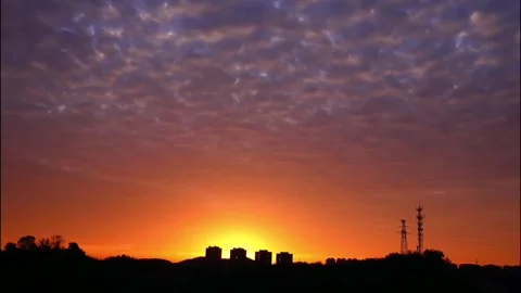 China: Fish Scale Patterned Cloud Stock Footage 321586805