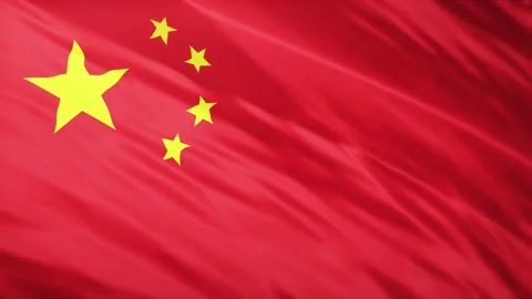 China flag 3d waving realistic background Stock Footage 235769696