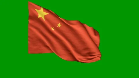 China Flag Animation Stock Footage 116296069