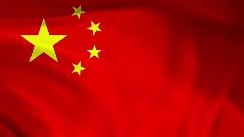 China flag animation Stock Footage 245552390