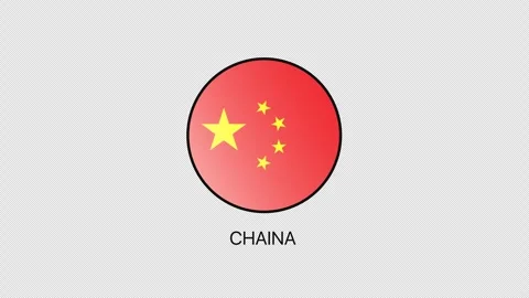 China Flag Animation. Vidéo 340259713