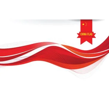 China flag background Stock Illustration